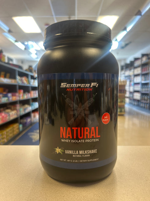 Semper Fi Natural Whey Protein Isolate Vanilla 2lb 30 Serving’s