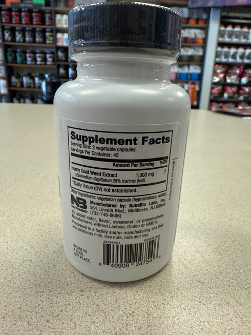 Nutrabio Horny Goat Weed 90 Capsules