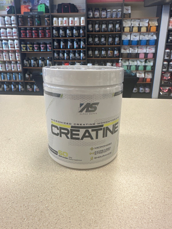 Alpha Supps Creatine Monohydrate Micronized Unflavored 60 Servings