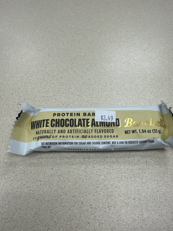 Barebell Protein Bar White Chocolate Almond 20 Grams of Protein