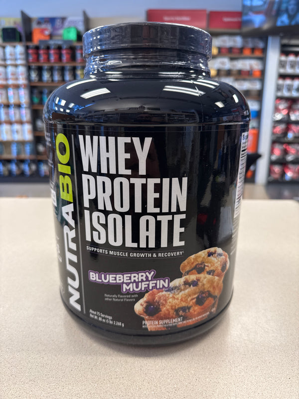 Nutrabio 5lb Whey Isolate Blueberry Muffin