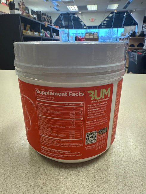 BUM Essential Charged Pre-Workout Sour Watermelon