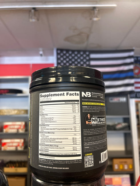 Nutrabio stim free Pre Workout lemon burst