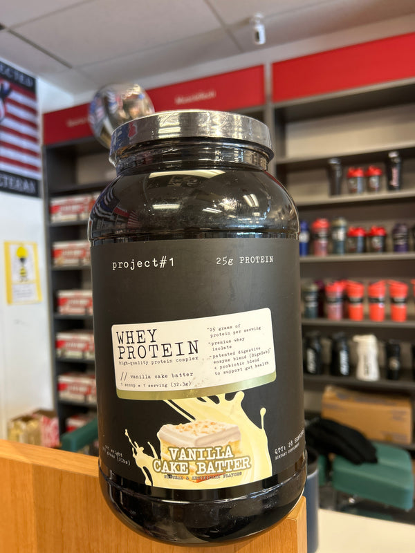 Project #1 whey protein vanilla cake batter