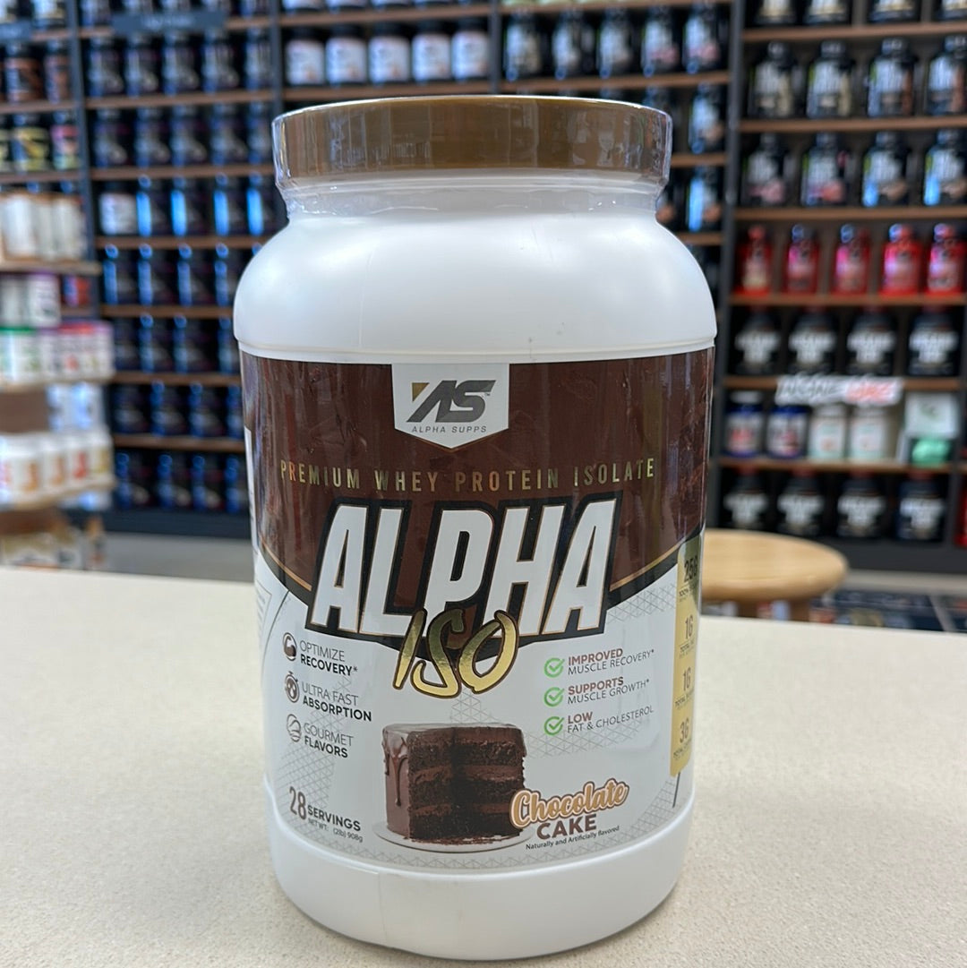 Alpha Iso Alpha Supps Alpha Iso Chocolate Cake 2lb 28 Servings – Semper Fi Nutrition