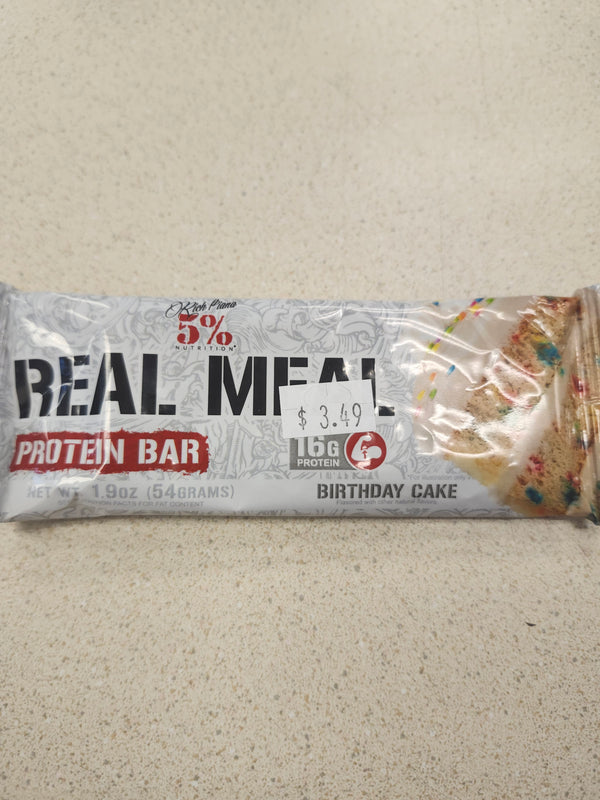 5% Nutrition Real Meal Protein bar Birthday Cake