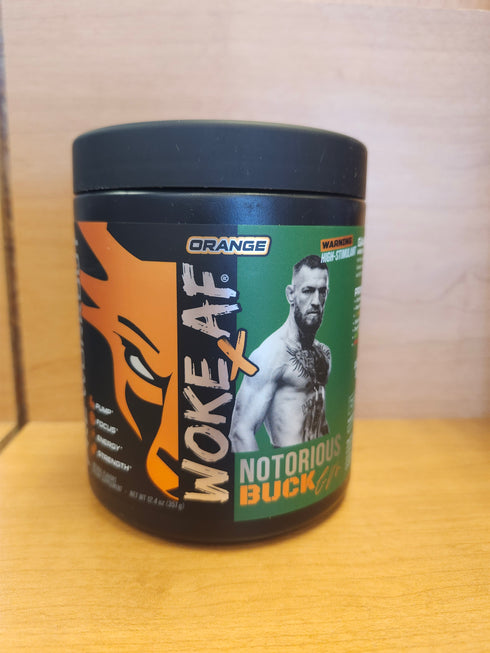 DAS LABS WOKE AF PreWorkout Notorious Buck Orange