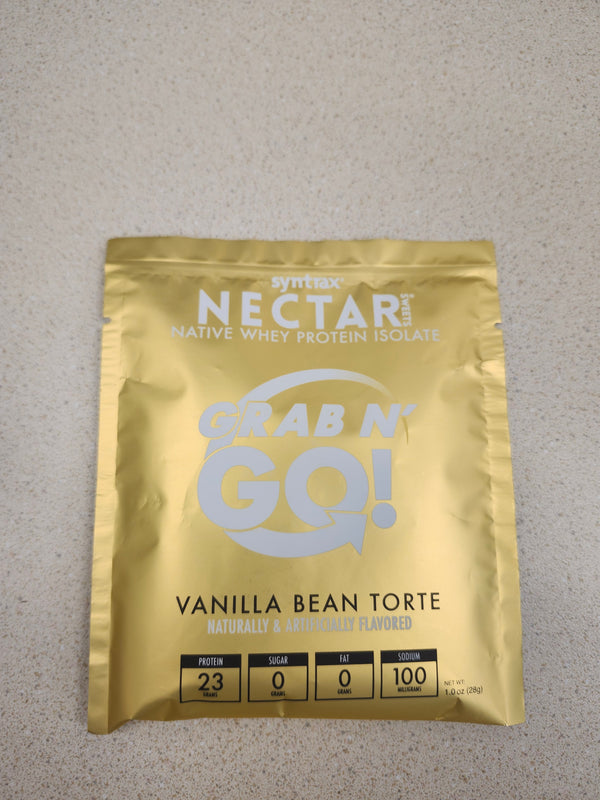 SYNTRAX NECTAR Whey Isolate Protein Grab 'n Go Vanilla Bean Torte Single Pack