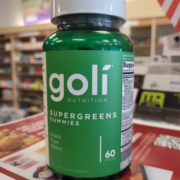 Goli Nutrition Supergreens Gummies 60 count