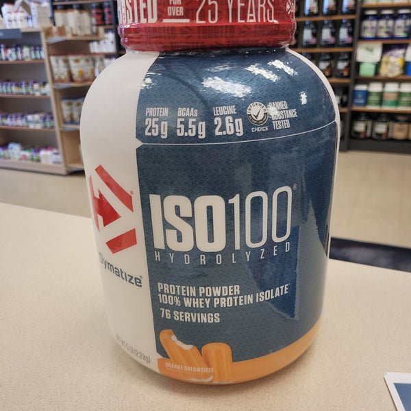 Dymatize ISO 100 Hydrolyzed Protein 100% Whey Protein Isolate Orange Dreamsicle 5lb
