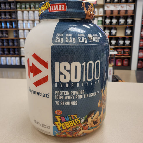 DYMATIZE ISO100 Hydrolyzed Protein Powder 100% Whey Protein Isolate Fruity Pebbles 76 servings