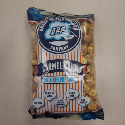 Omaha Protein Popcorn Company Caramel Corn Protein Popcorn