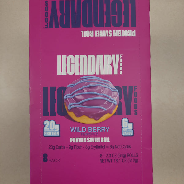 Legendary Foods Wild Berry Sweet Roll 8 Pack