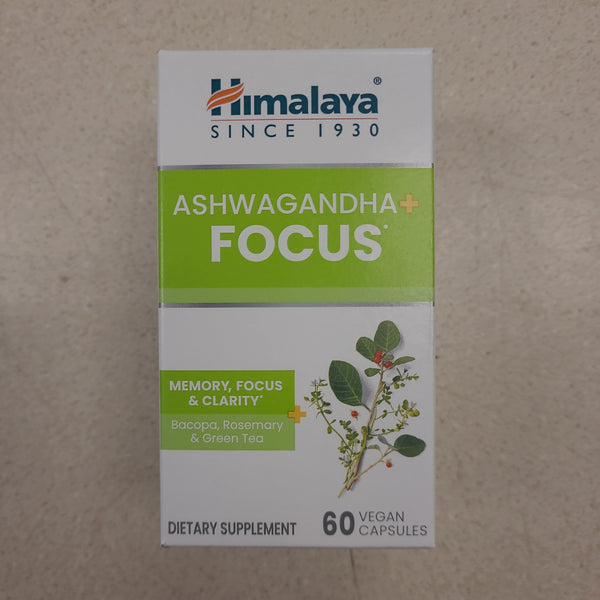 Himalaya Ashwagandha + Focus 60 vegan Capsules