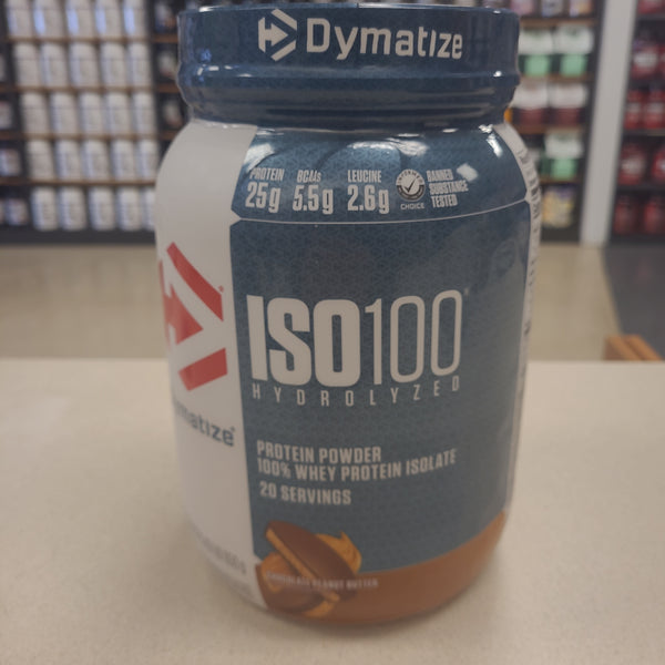 Dymatize ISO 100 1.43lb Hydrolized Whey Protein Chocolate Peanut Butter