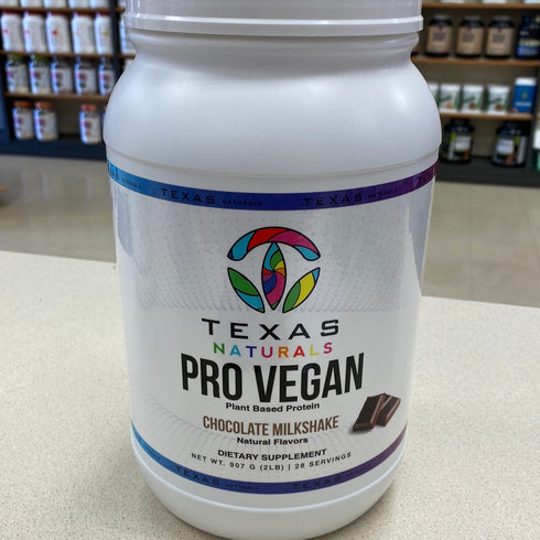 Texas Naturals Pro Vegan Plant Based Protein Chocolate 2lb 28 Serving’s