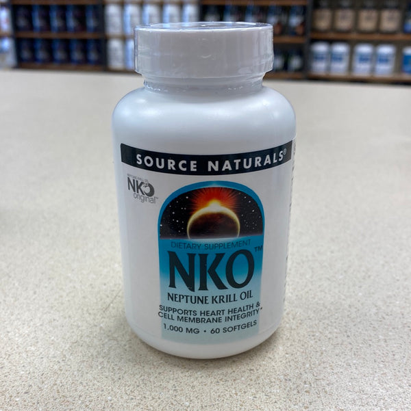 Source Naturals NKO Neptune Krill Oil 1000mg 60 Softgels