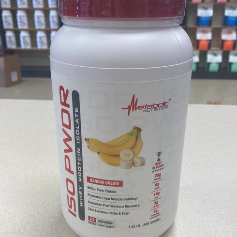 Metabolic Nutrition ISO PWDR Banana Cream 1.52lbs