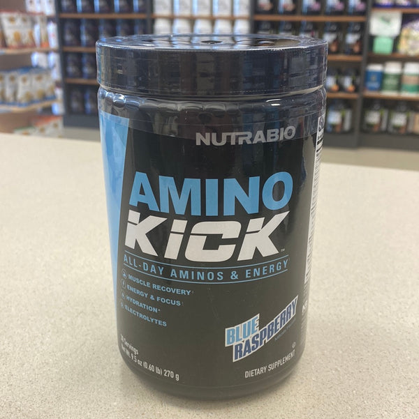 Nutrabio Amino Kick Blue Raspberry 30 Serving’s