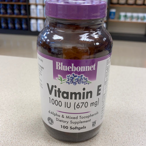 BlueBonnet Vitamin E 1000 IU Mixed Softgels, 100 Count