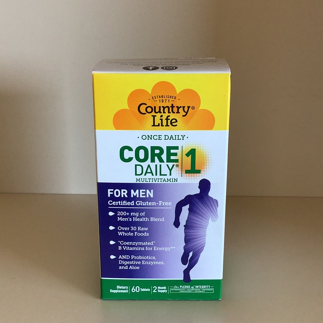 Country Life Core Daily 1 for Men Tablets, 60 Count – Semper Fi Nutrition