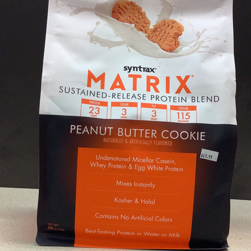 Peanut Butter Cookie Syntrax Matrix Sustained Release Protein Powder