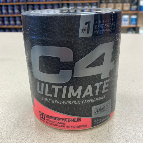 C4 Ultimate Pre Workout Powder Watermelon - Sugar Free Preworkout Energy Supplement for Men & Women - 300mg Caffeine + 3.2g Beta Alanine + 2 Patented Creatines - 20 Servings