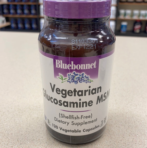 BlueBonnet Vegetarian Glucosamine Plus MSM Supplement, 120 Count ('743715011151)