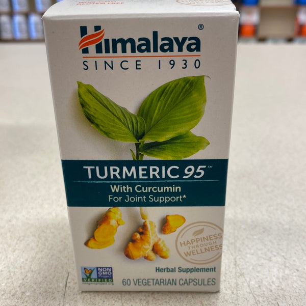 Himalaya Turmeric 95 with Curcumin for Healthy Joint Support & Pain Relief, and Optimum Flexibility & Mobility, 600 mg, 60 Capsules, 2 Month Supply