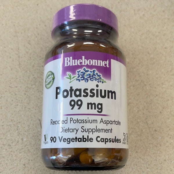 Bluebonnet Nutrition Potassium 99 mg 90 Veggie Caps