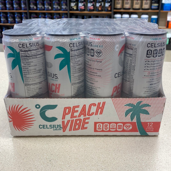 Celsius Energy Drinks 12oz Peach Vibe