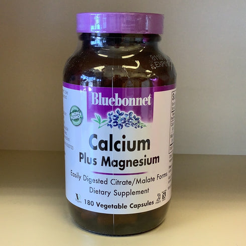 Bluebonnet Calcium Plus Magnesium- 180 Caps