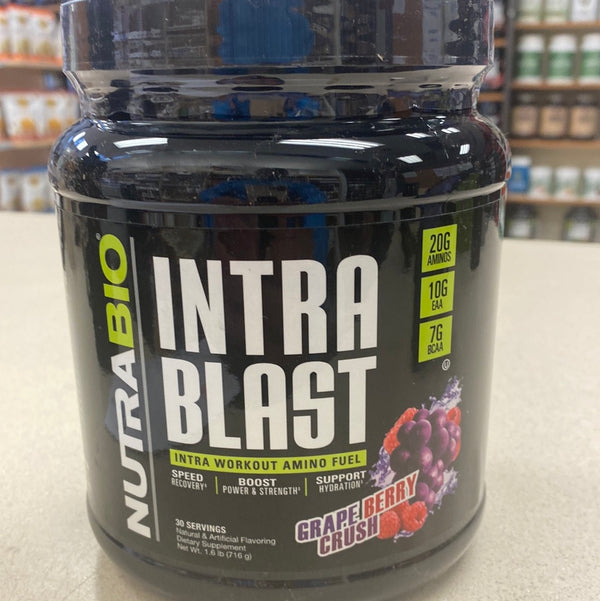 NutraBio Intra-Blast Grape Berry Crush 30 Servings