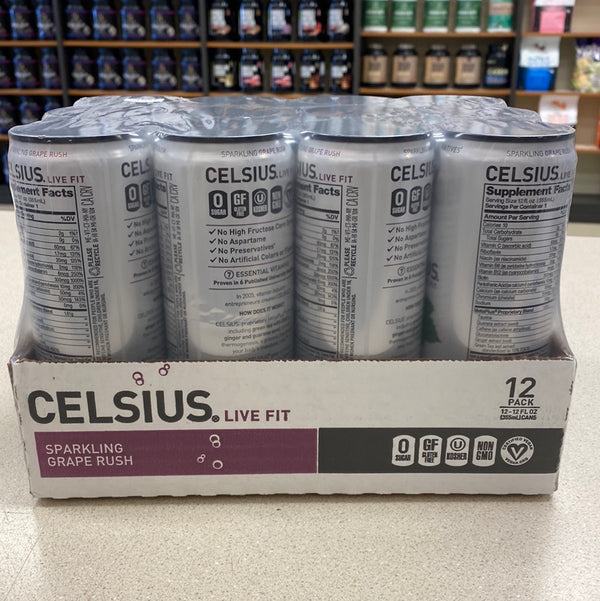 Celsius Energy Drinks Grape Crush 12oz