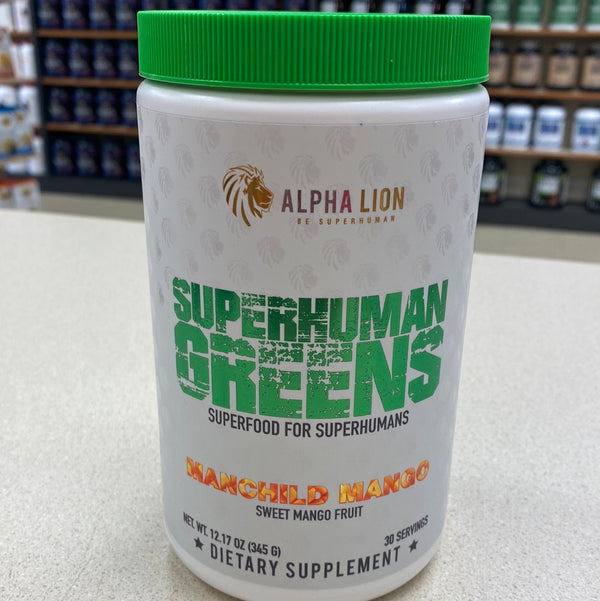 Alpha Lion SuperHuman Greens Manchild Mango 30 Servings