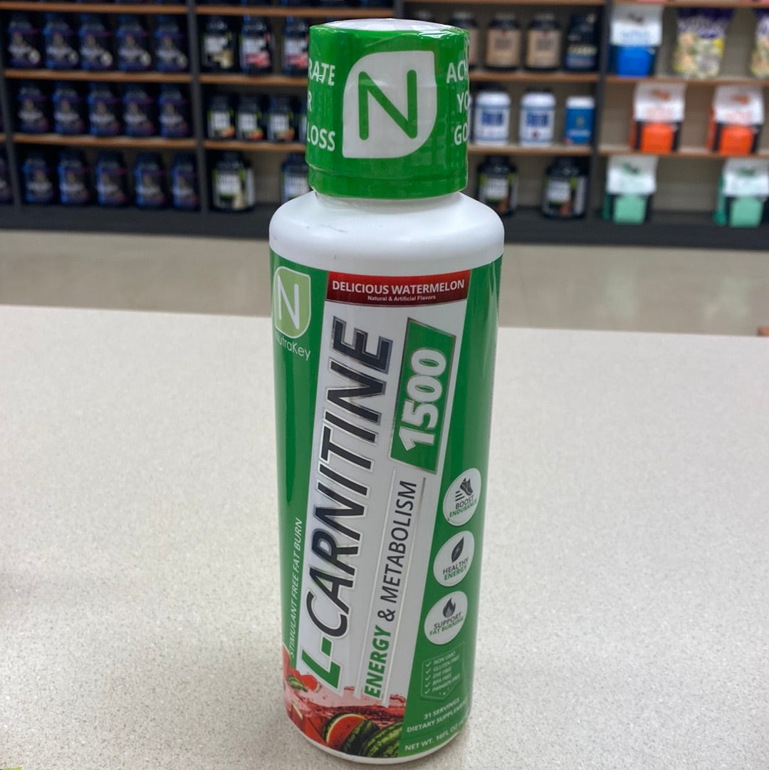Nutrakey Liquid L-Carnitine Watermelon 16oz 31 Servings – Semper Fi  Nutrition