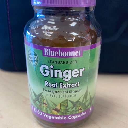 Bluebonnet Nutrition Ginger Root Extract 60 Vegetable Capsules