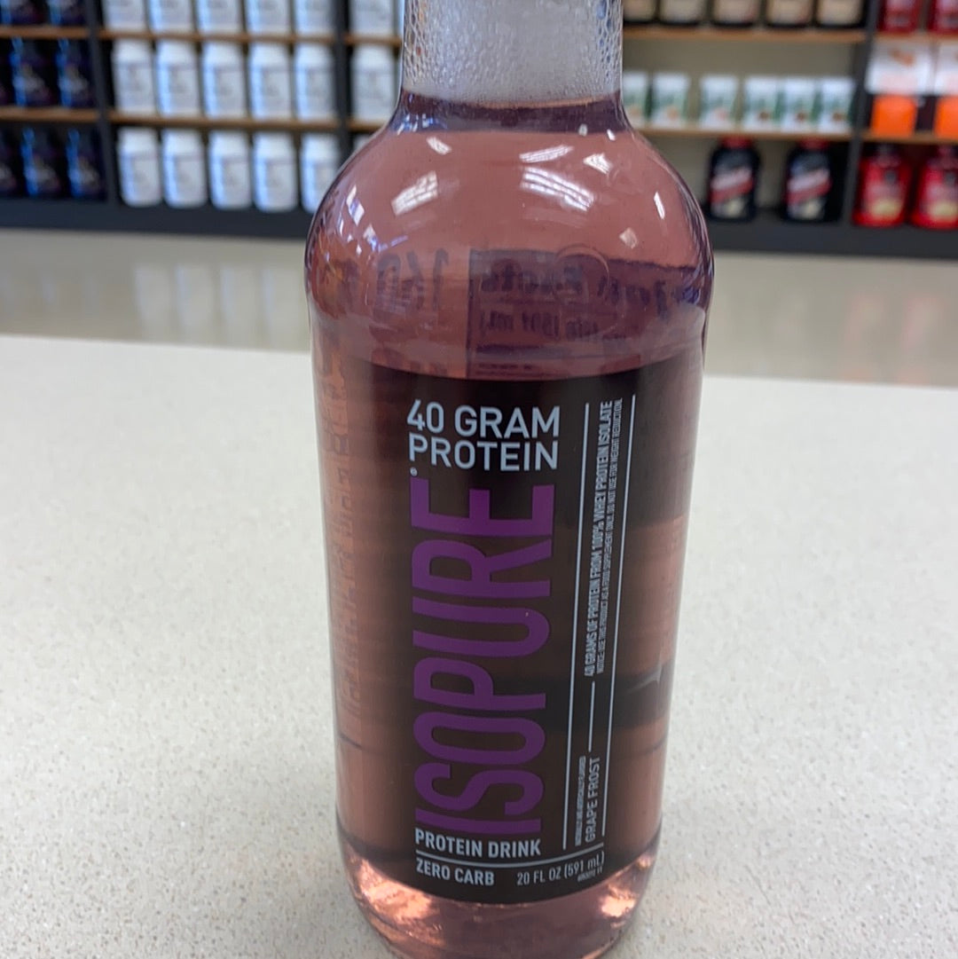 Isopure Zero Carb Isopure Protein Drink, Grape Frost, Drinks