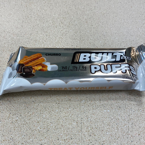 Built Bar Churro High Protein Bar, Low Carb, Low Sugar. 100% covered in Real Chocolate