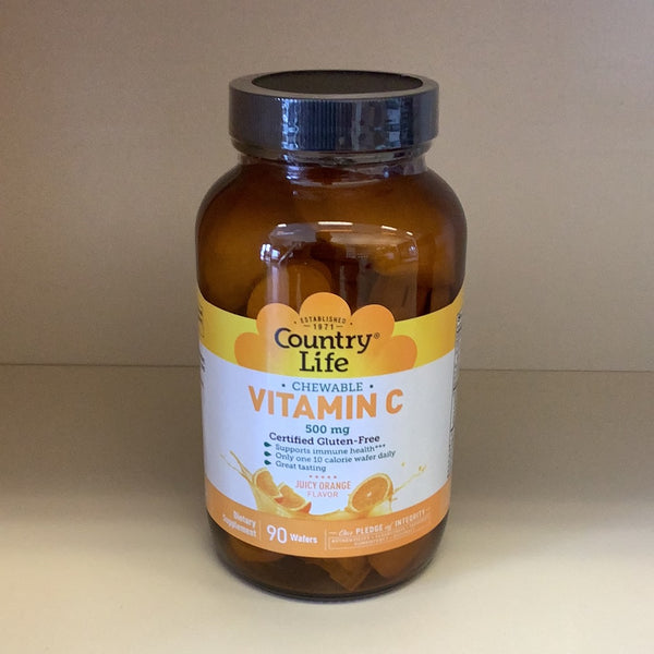 Country Life Vitamin C Chewable 90 Wafers