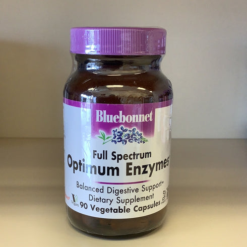BlueBonnet Full Spectrum Optimum Enzymes Vegetarian Capsules, 90 Count
