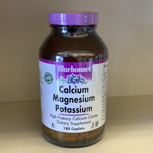Bluebonnet Nutrition Calcium Magnesium Potassium 180 Caplets