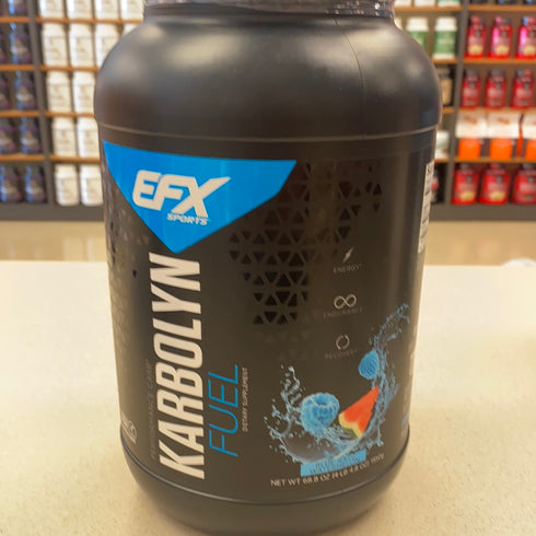 EFX Sports Karbolyn Fuel | Pre, Intra, Post Workout Carbohydrate Supplement Powder | Carb Load, Energize, Improve & Recover Faster | Easy to Mix | Blue Razz Watermelon (4 LB 4.8 OZ)