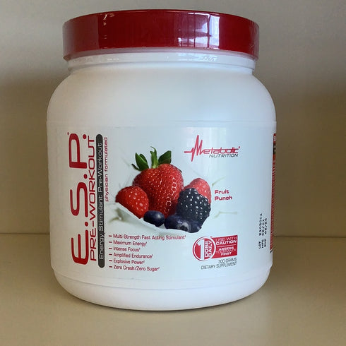 Metabolic Nutrition E.S.P. Energy Stimulant Pre-Workout Fruit Punch