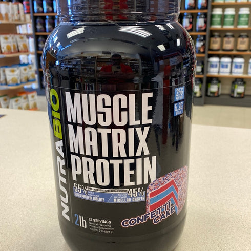 Nutrabio Muscle Matrix Protein Confetti Cake 2lb