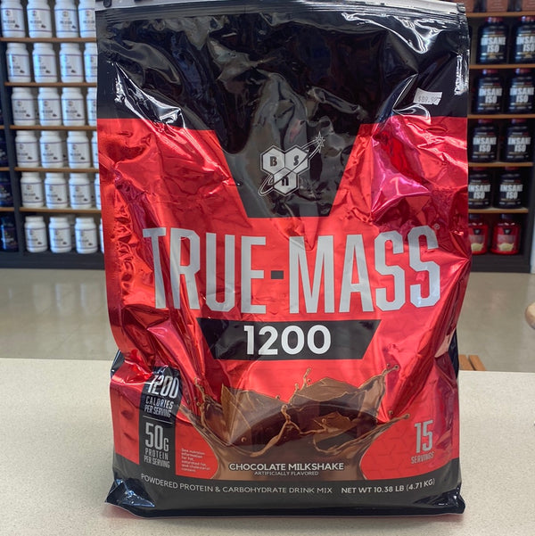 BSN TRUE-MASS Weight Gainer, Muscle Mass Gainer Protein Powder, Chocolate Milkshake, 10.38 Pound