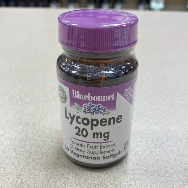 Bluebonnet Lycopene 20mg 30 Vegetarian Softgels