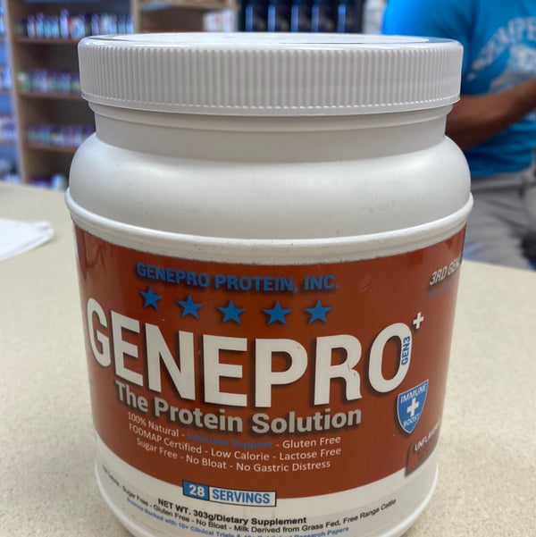 GenePro Whey Protein Isolate with Immunolin 128 Serving’s Unflavored