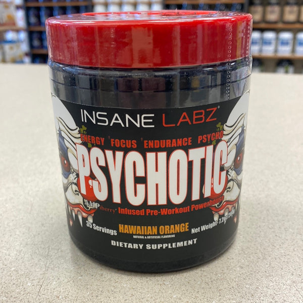 Insane Labz Psychotic Infused Pre-Workout Hawaiian Orange