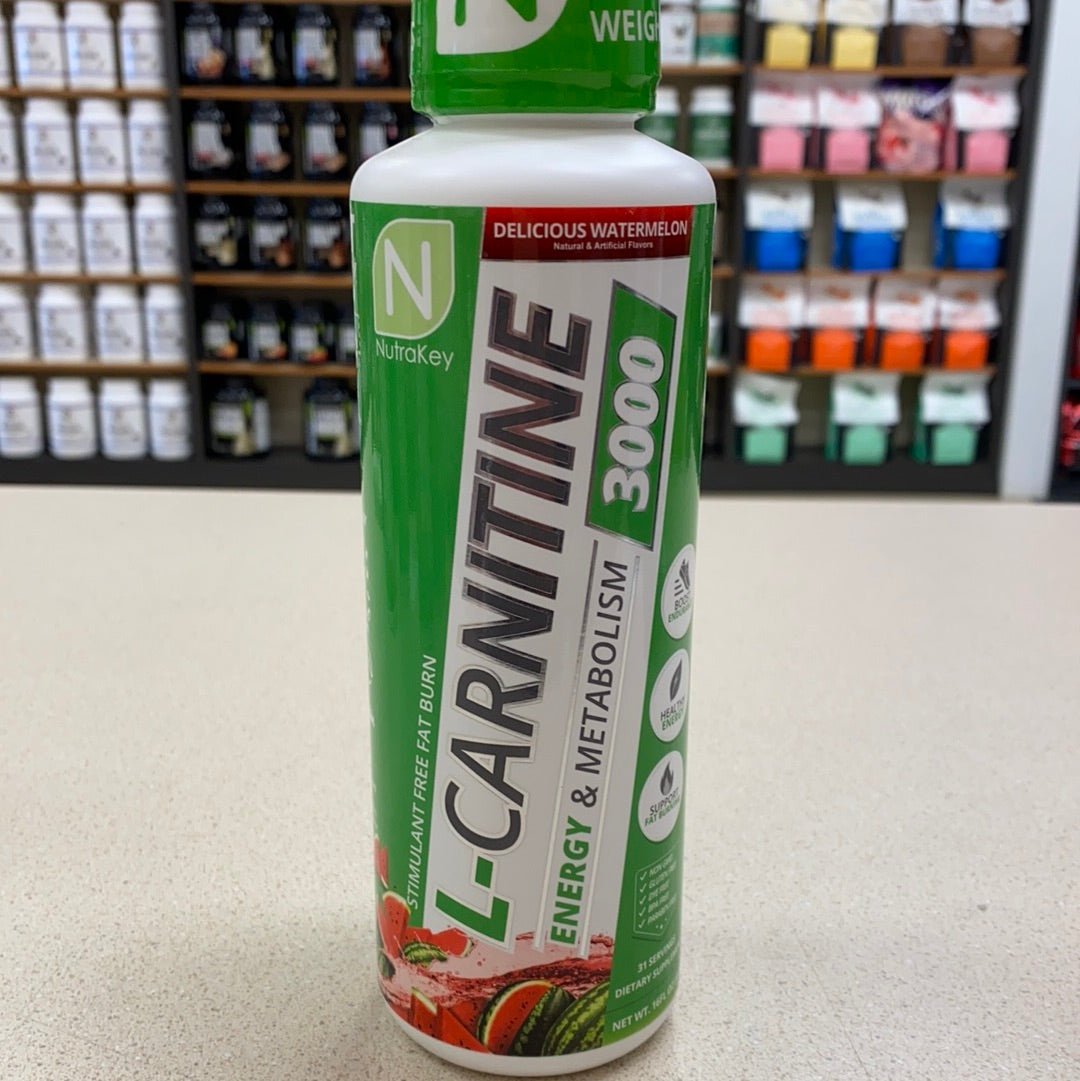 Nutrakey Liquid L-Carnitine Watermelon 16oz Nutrakey Liquid L-Carnitine Watermelon 16oz